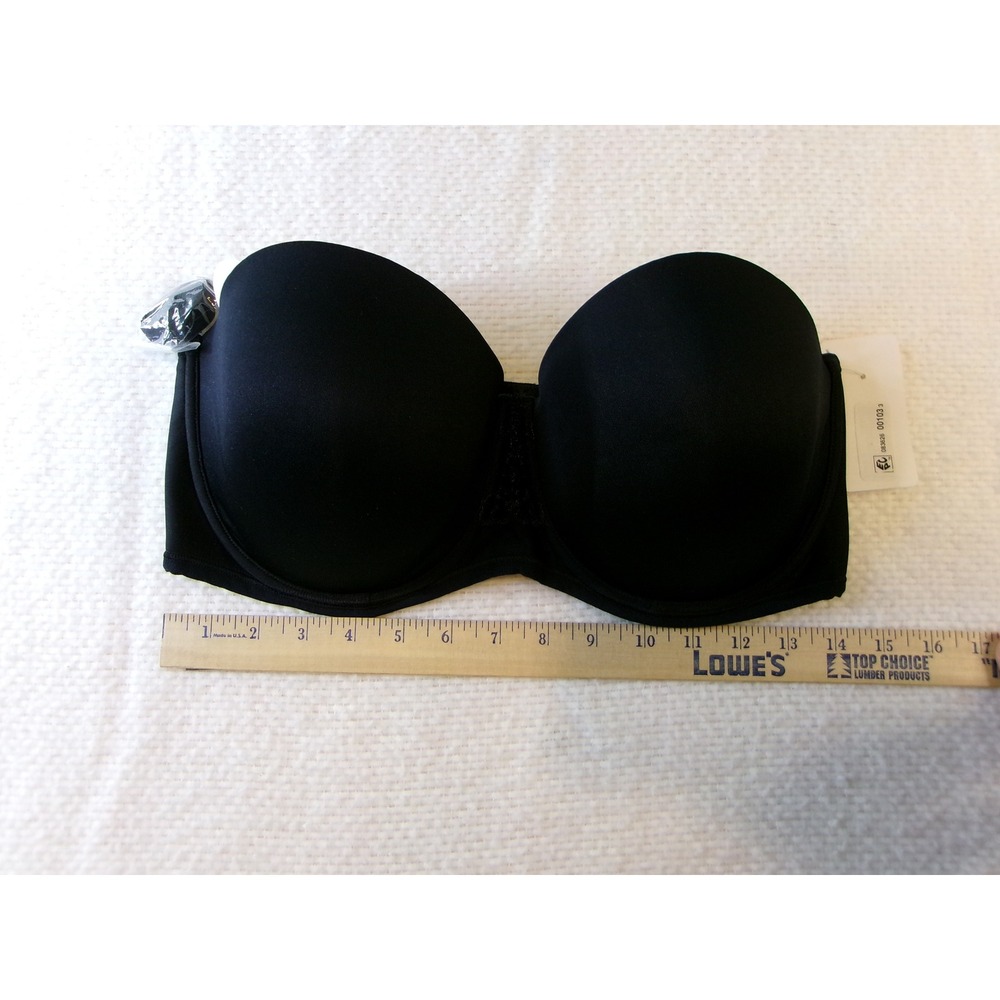 Vanity Fair Beauty Back Strapless Bra 74380 Black 38DD NEW - Picture 3 of 7